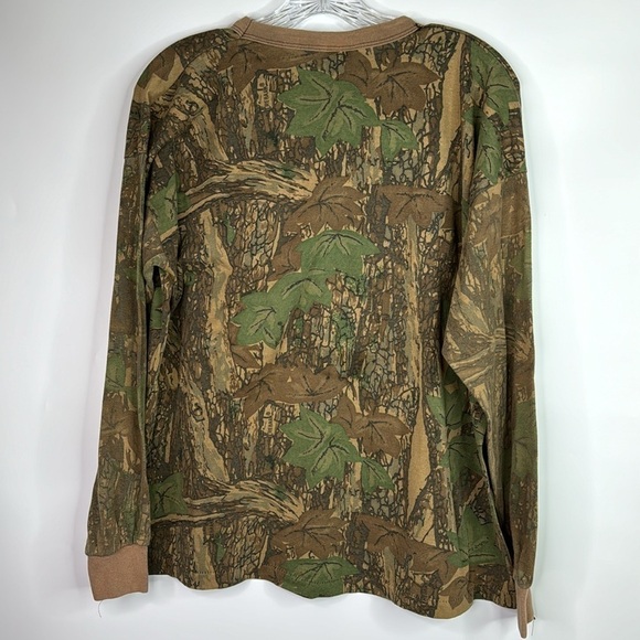 Vintage Ace Sportswear Camo Long Sleeve Shirt Size XL - Picture 4 of 8